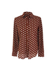 Russet Brown Polka Dot Shirt W2126352 Corfu Jeans