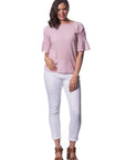 Shell Pink Crinkle Tencil Top Corfu Easy Living