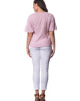 Shell Pink Crinkle Tencil Top Corfu Easy Living