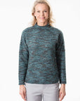 Teal Knit Top Corfu Easy Living