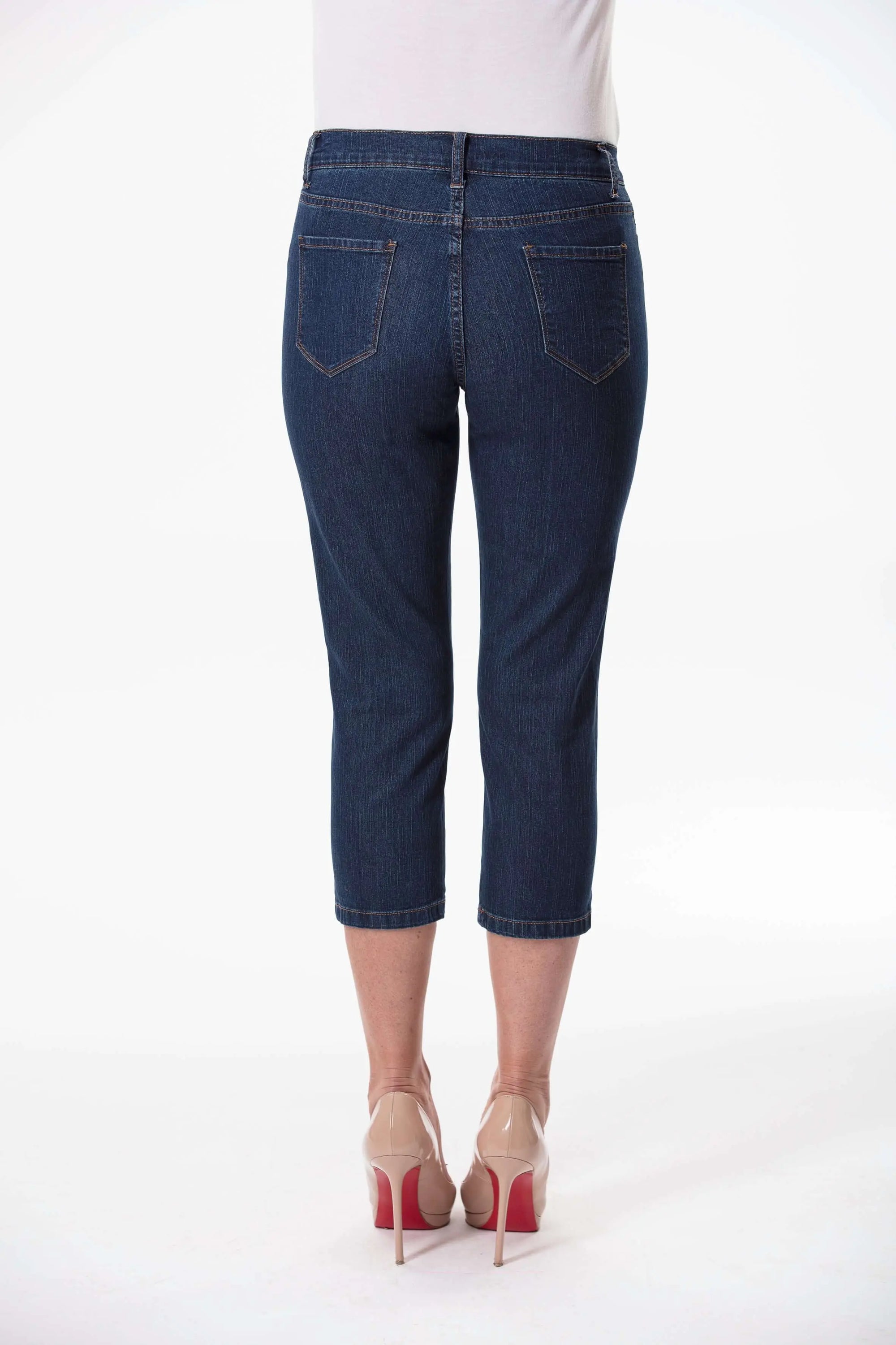Vintage Alina Crop Denim Pants Corfu Easy Living