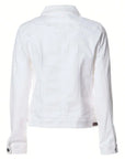 White Stretch Denim Jacket Corfu Easy Living