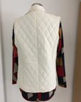 White Vanilla Quilted Vest Corfu Jeans