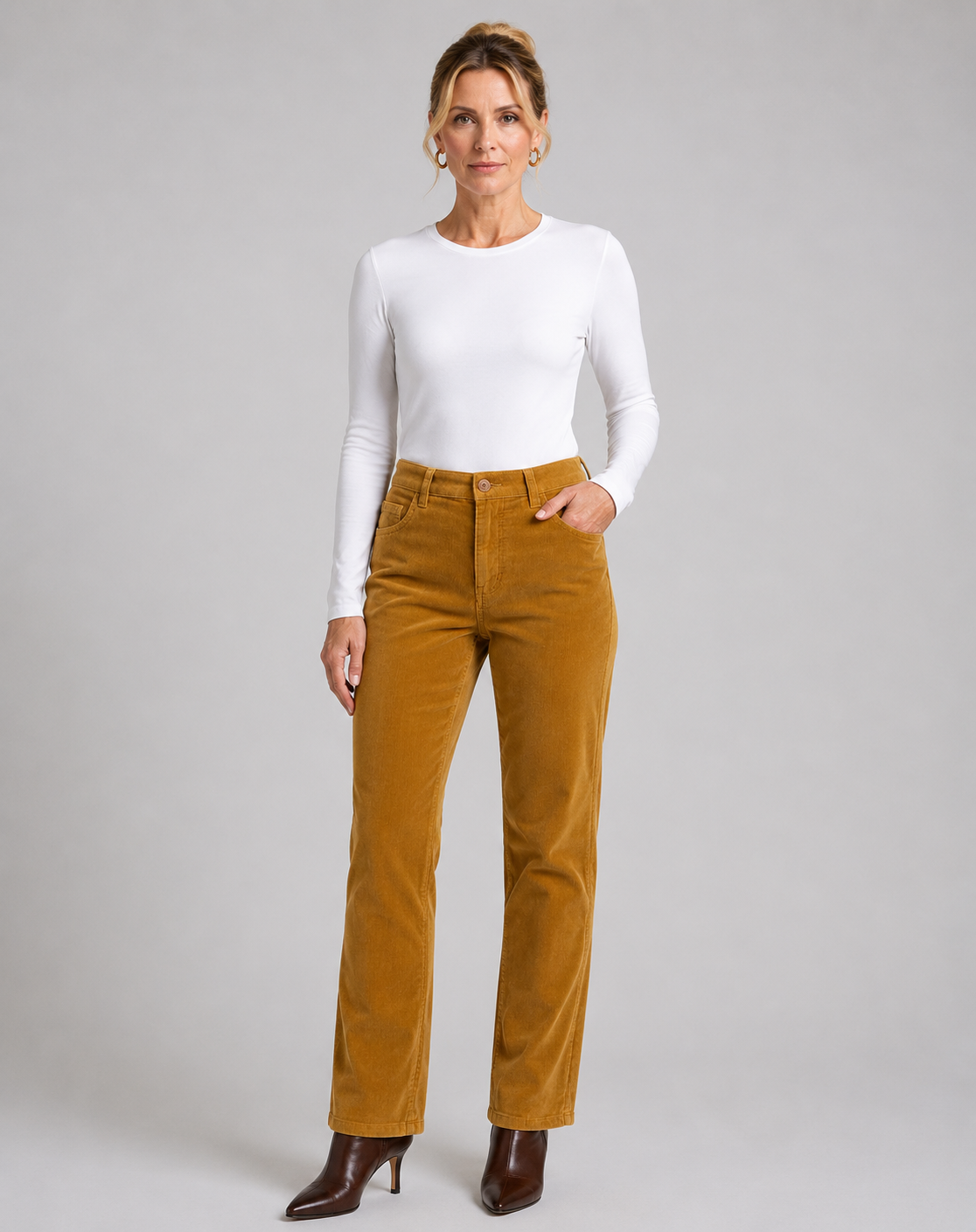 Honey 21W Stretch Cord Pants Corfu Jeans