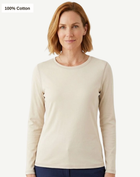 Essential Cotton Long Sleeve Tee - Vanilla