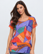 Prism Play Summer Burnout Print Top