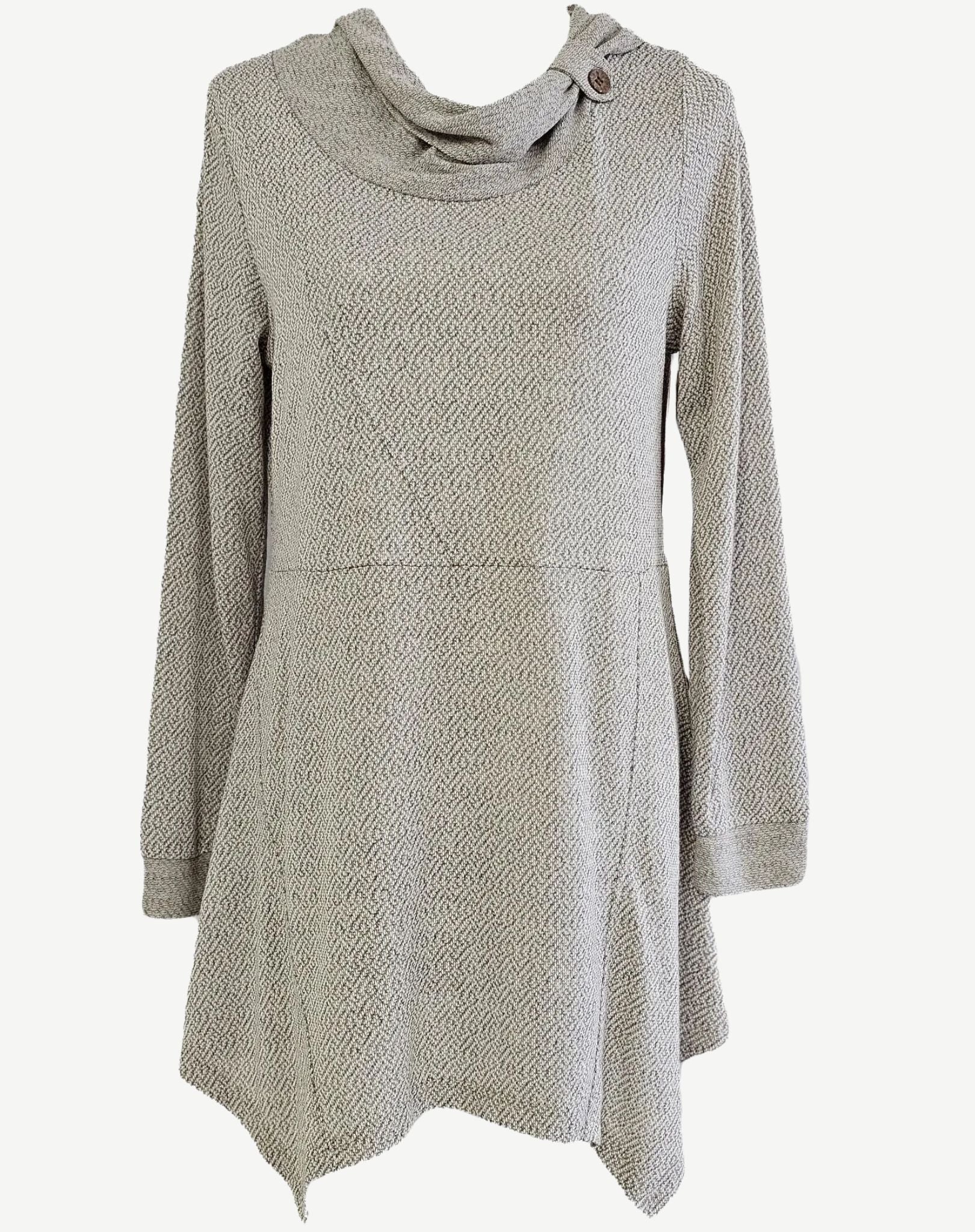 KHAKI PRINTED SOFT KNIT Corfu Jeans