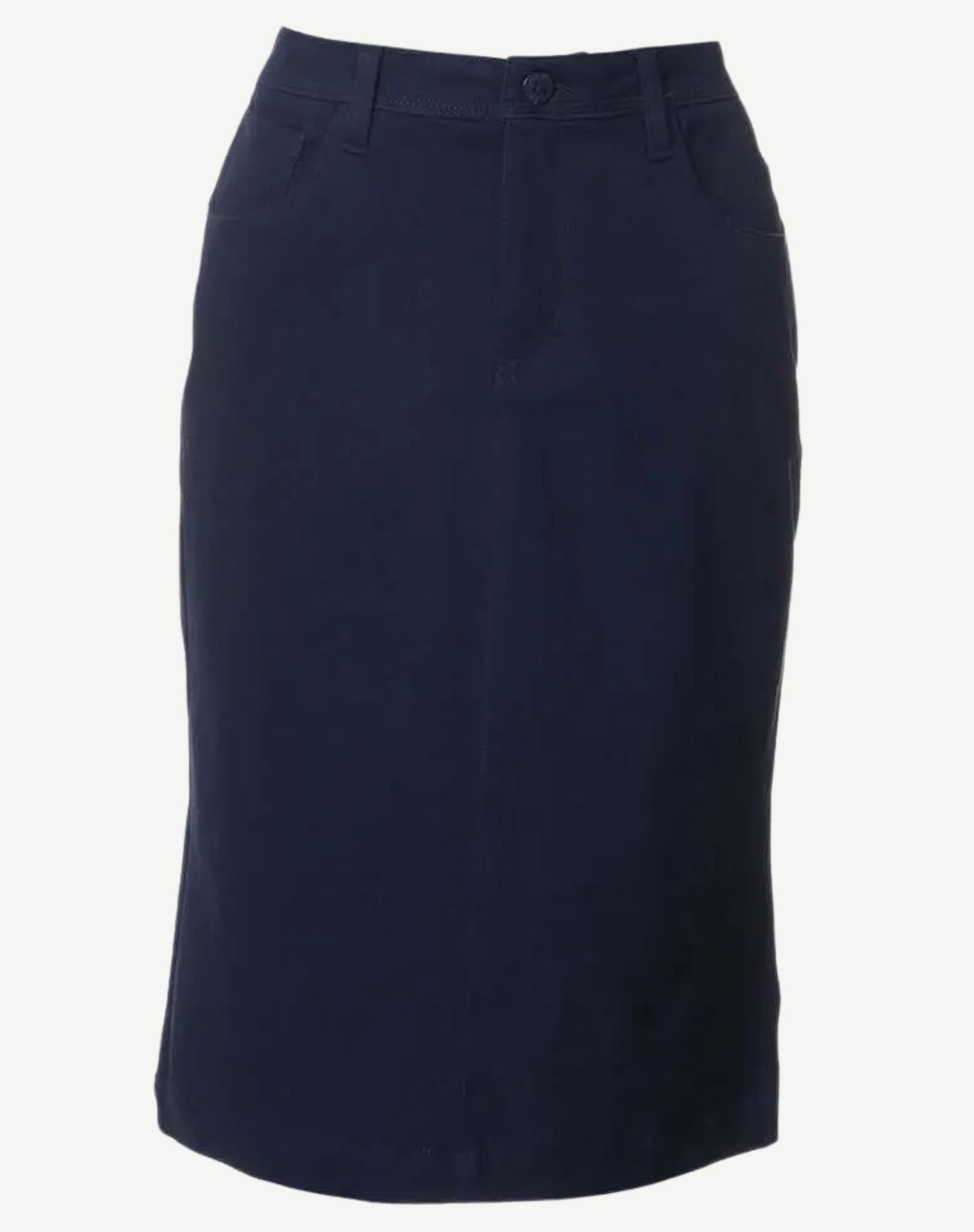 Ink Blue Knee-Length Skirt Corfu Jeans