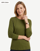 Essential Cotton Long Sleeve Tee - Forest Night