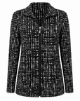 Black and White Long Sleeve Zip Jacket Corfu Jeans