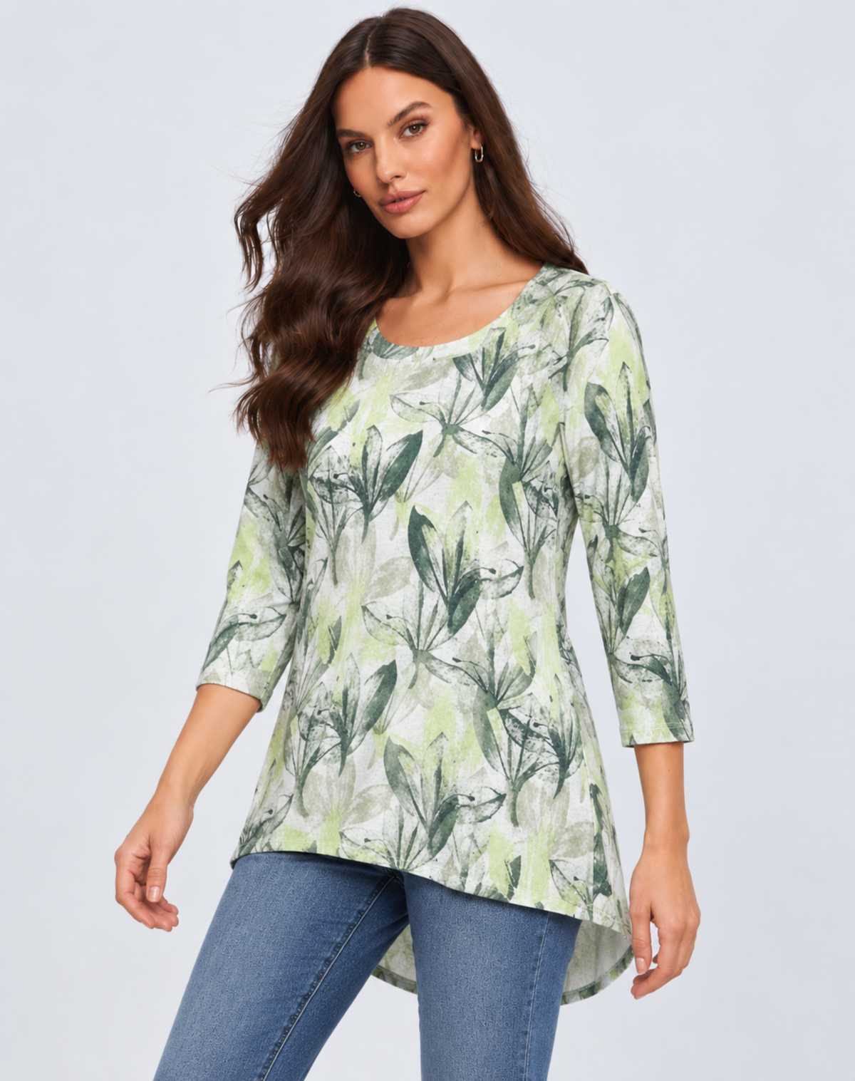 Serene Slub Linen Top Corfu Jeans