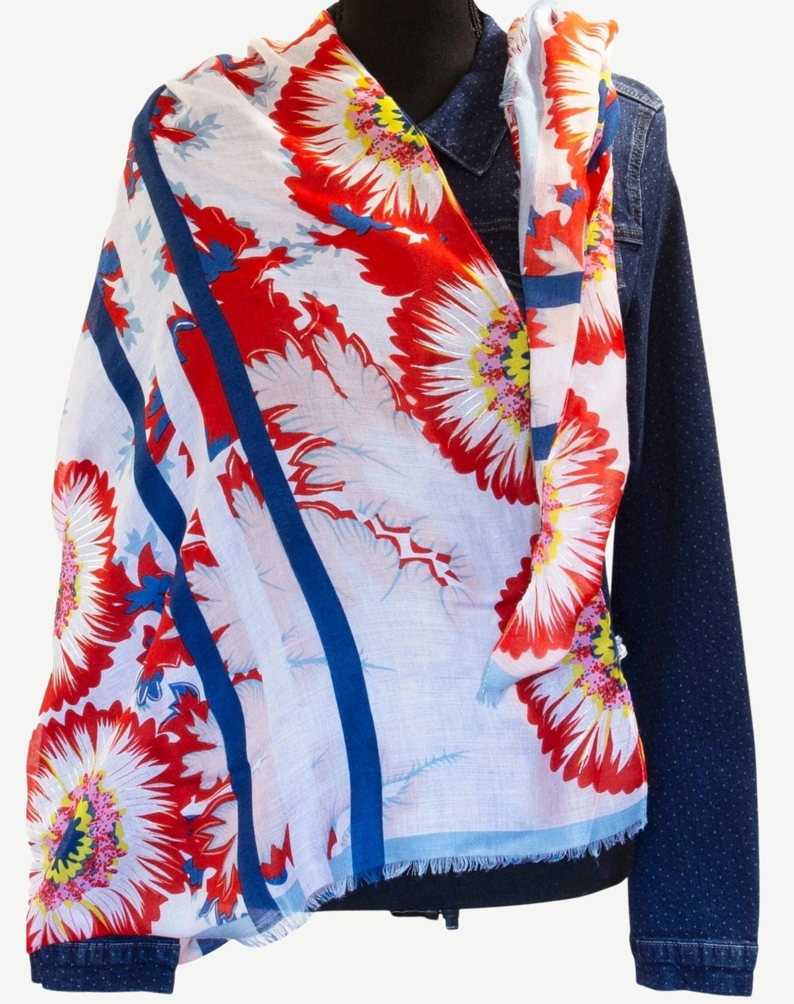 Denim Daisy Scarf Corfu Easy Living