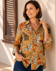 Sage Patchwork Shirt Corfu Jeans