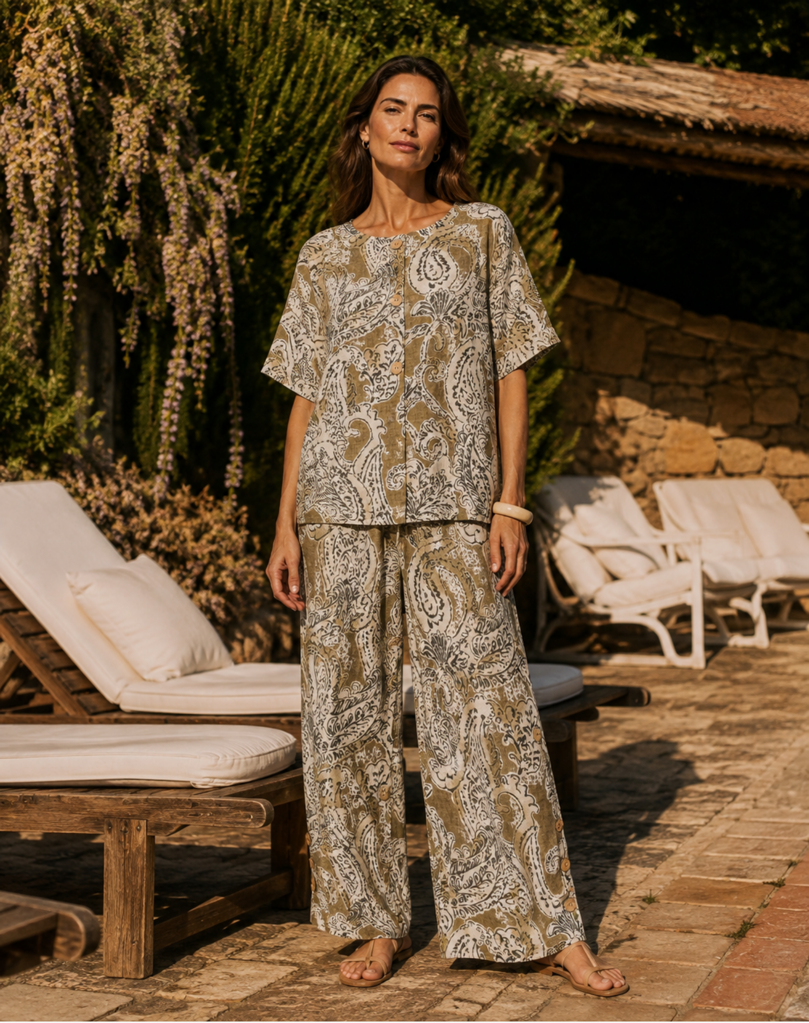 Saffron Sands Printed Pants Corfu Jeans