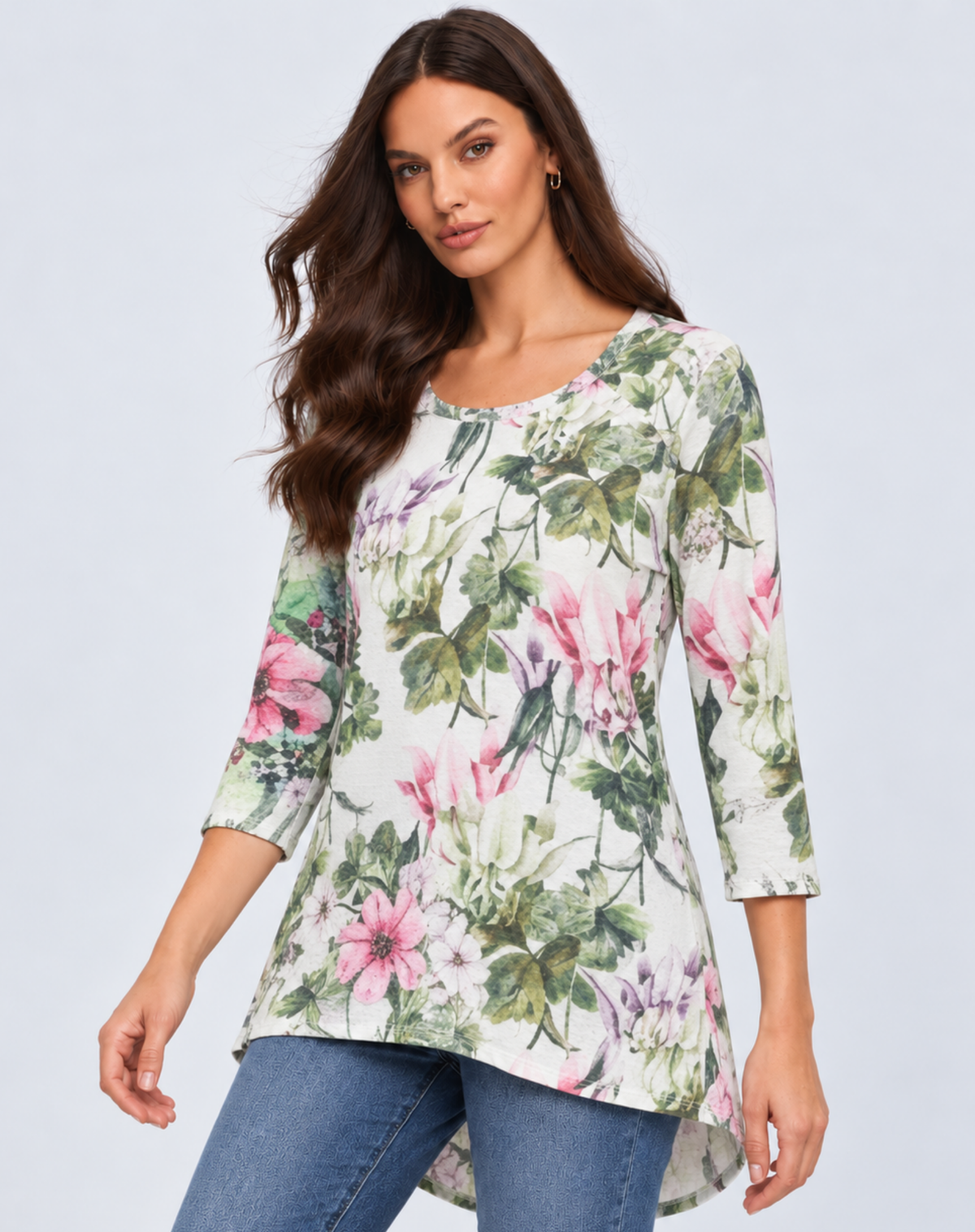 Silk Cascade Slub Linen Top Corfu Jeans