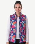 W2167657 Floating Floral Vest Corfu Jeans