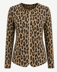 Leopad Long Sleeve Zip Jacket Corfu Jeans