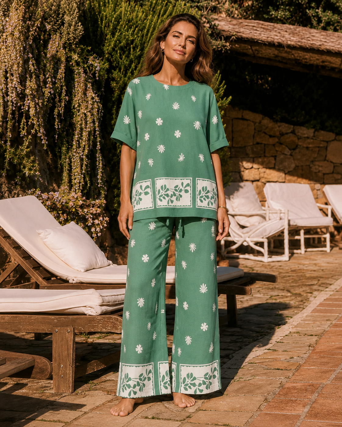 Aquella Printed Pants Corfu Jeans