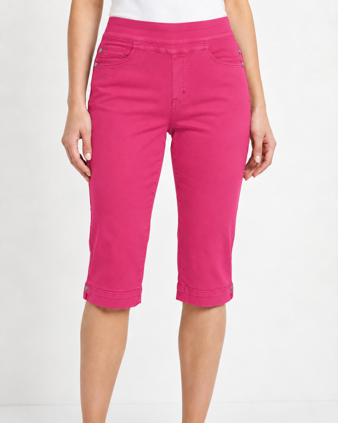 Very Berry Comfort Stretch Knee-Length Shorts Corfu Jeans