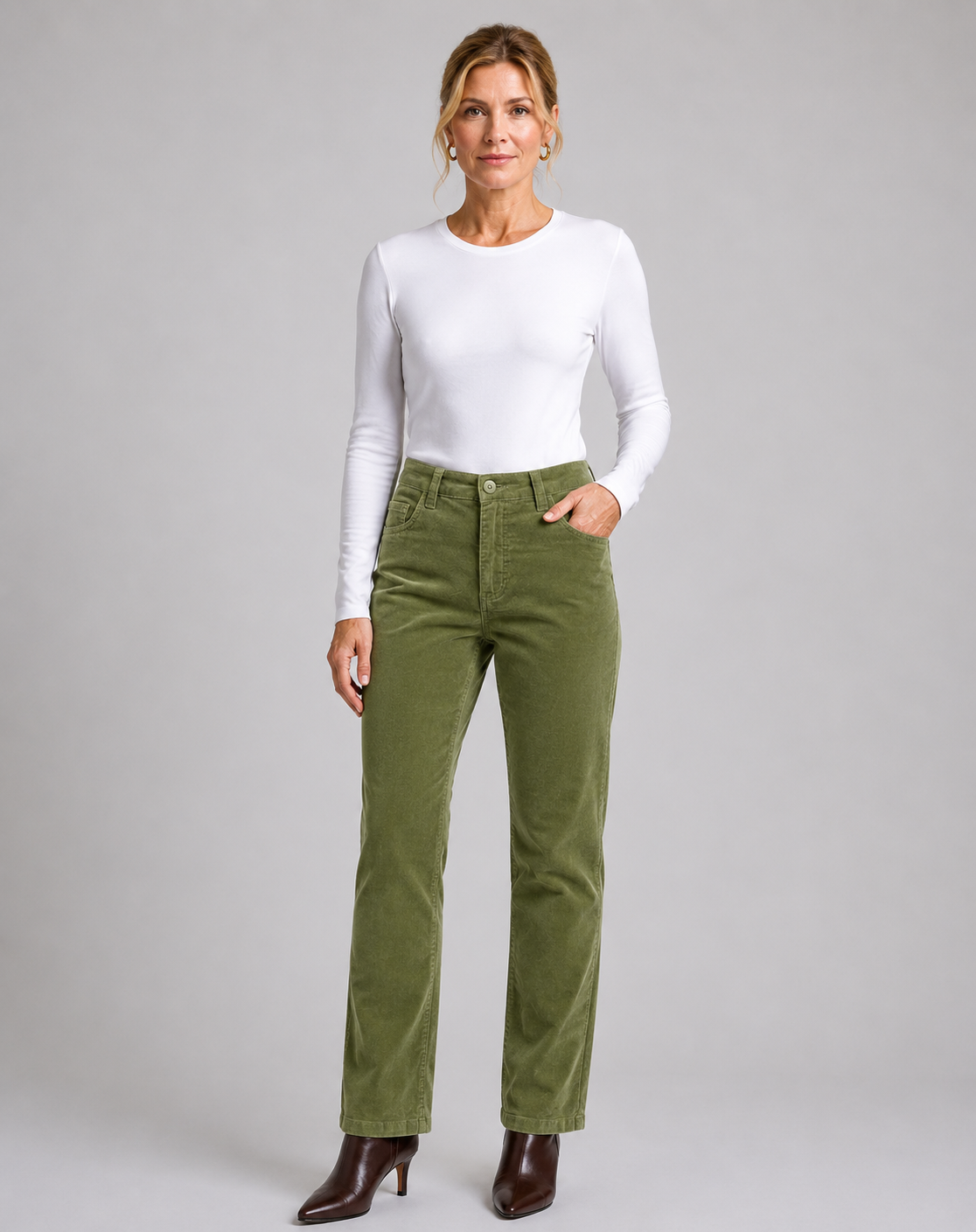 Sage 21W Stretch Cord Pants Corfu Jeans