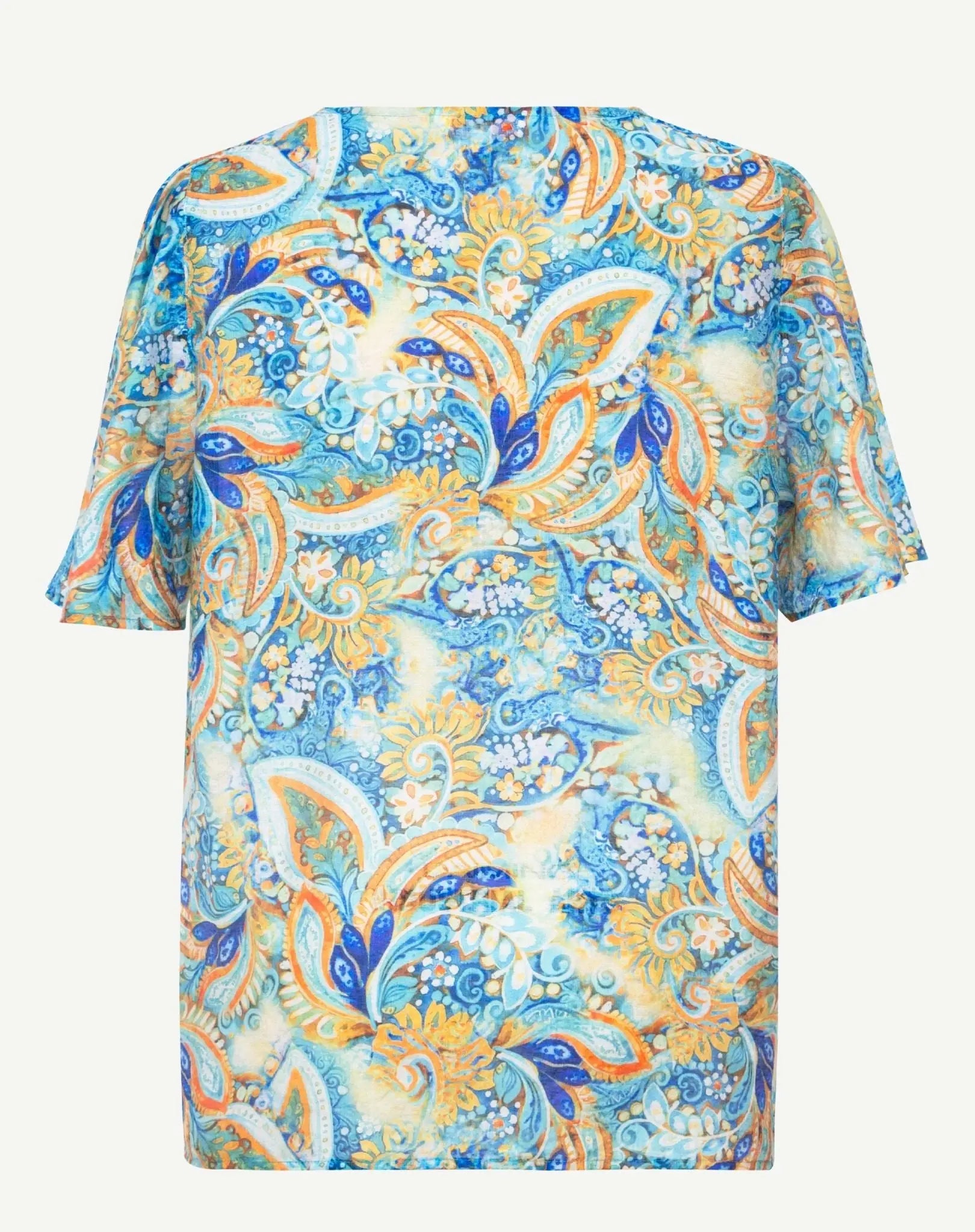 Aqua Tango Soft Print Top Corfu Jeans
