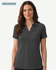 Black & White 100% Cotton Fine Stripe Polo Top Corfu Jeans