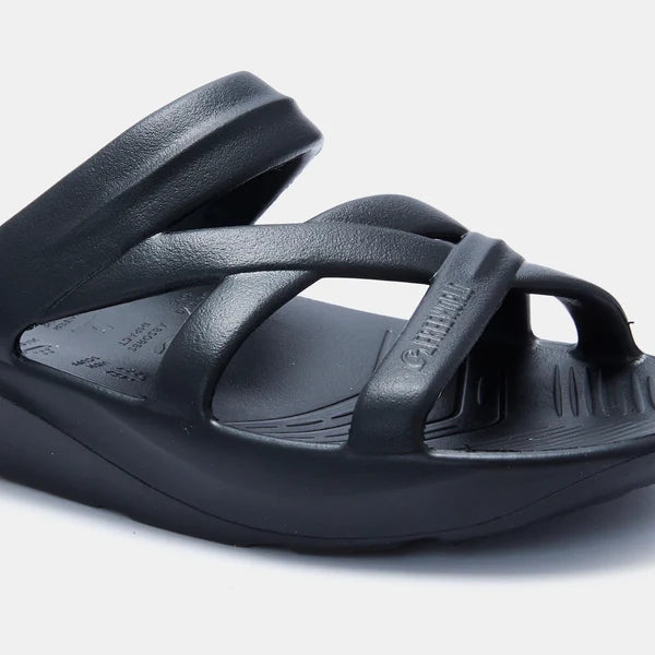 Bio-Strap Arch Support Slide - Black Freeworld Australia
