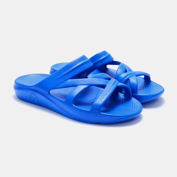 Bio-Strap Arch Support Slide - Electric Blue Freeworld Australia