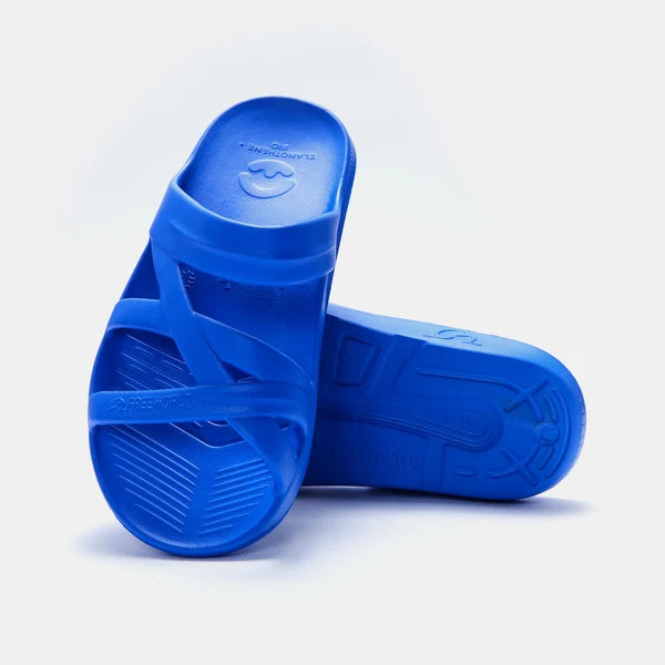 Bio-Strap Arch Support Slide - Electric Blue Freeworld Australia