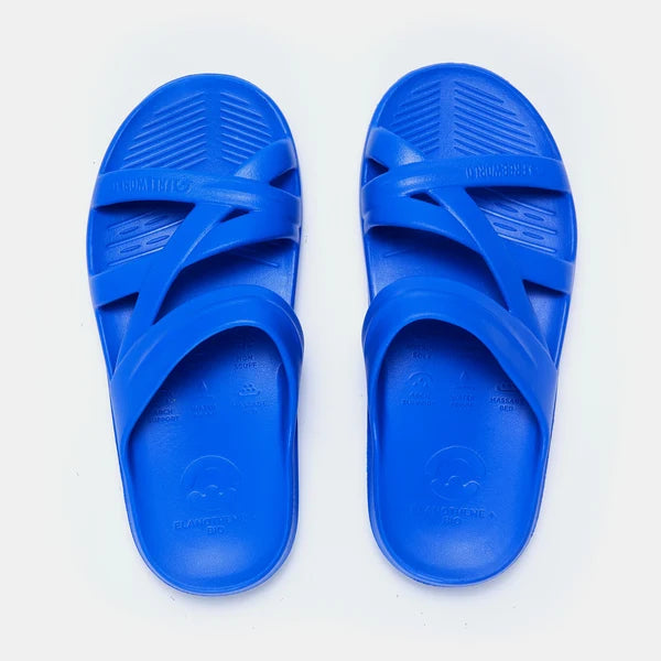 Bio-Strap Arch Support Slide - Electric Blue Freeworld Australia