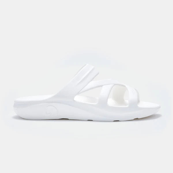 Bio-Strap Arch Support Slide - White Freeworld Australia