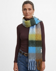 Chambray Check Brushed Plaid Scarf Corfu Easy Living