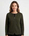Olive Long Sleeve Zip Jacket Corfu Jeans