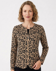 Leopad Long Sleeve Zip Jacket Corfu Jeans