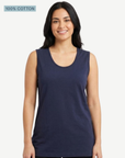 Indigo Pima Cotton Tank Top – 100% Cotton Corfu Jeans