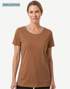 Mocha Pima Cotton T-Shirt – 100% Cotton Crew Neck Tee