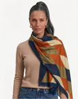 Geometric Patchwork Diamond Print Scarf Corfu Easy Living