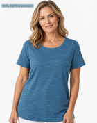 Riviera 100% Cotton Bamboo Crew Neck Tee