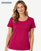 Rosebud Pima Cotton T-Shirt – 100% Cotton Crew Neck Tee