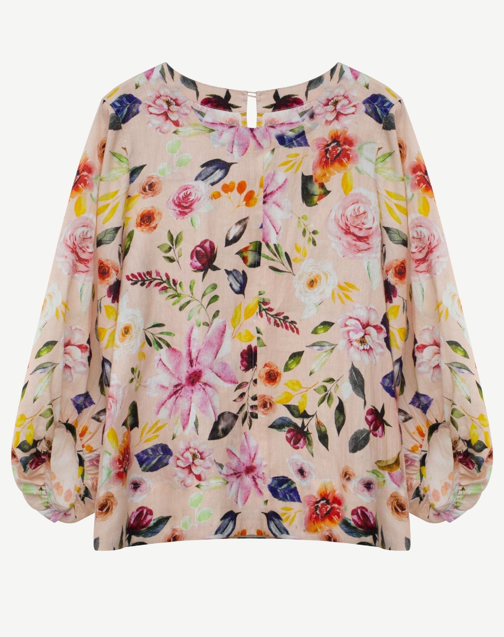 Morning Walk Linen 3/4 Sleeve Blouse Corfu Jeans