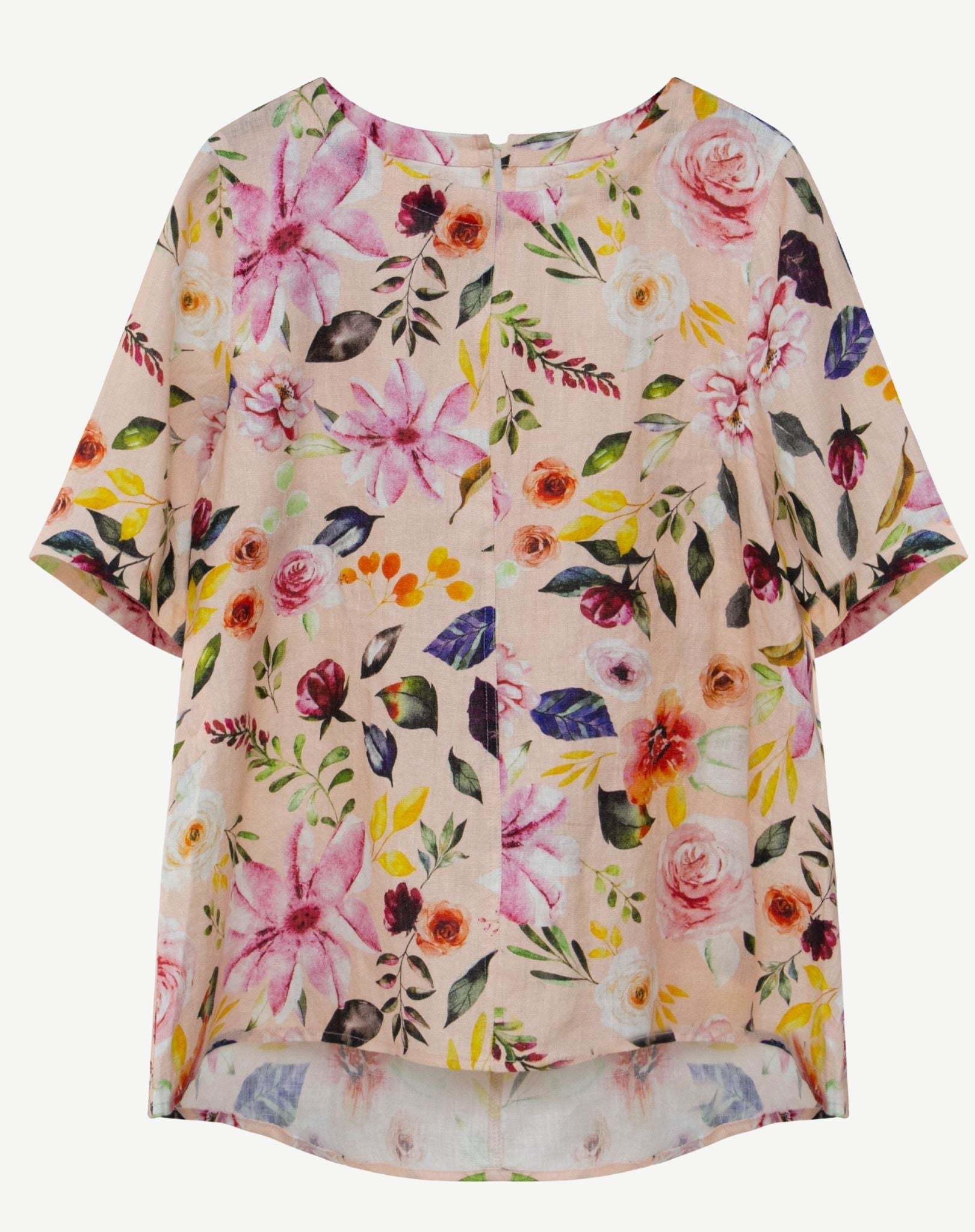 Morning Walk Linen Short Sleeve Top Corfu Jeans