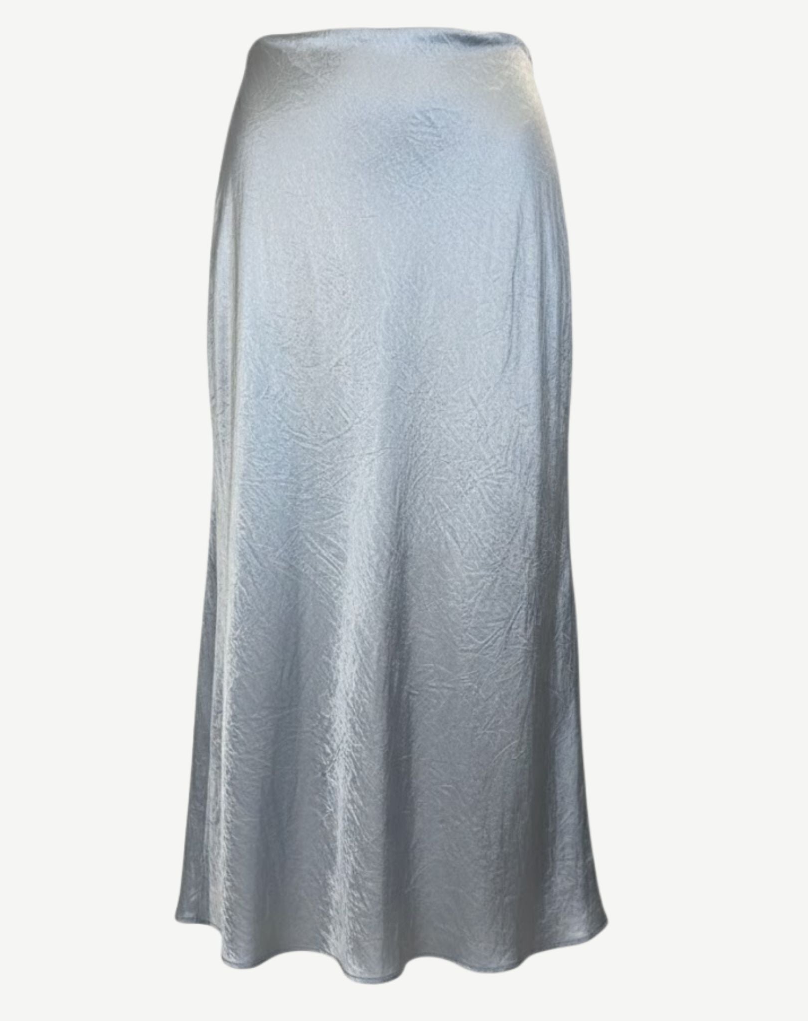 Waterfall Blue Satin Touch Midi Skirt Corfu Jeans