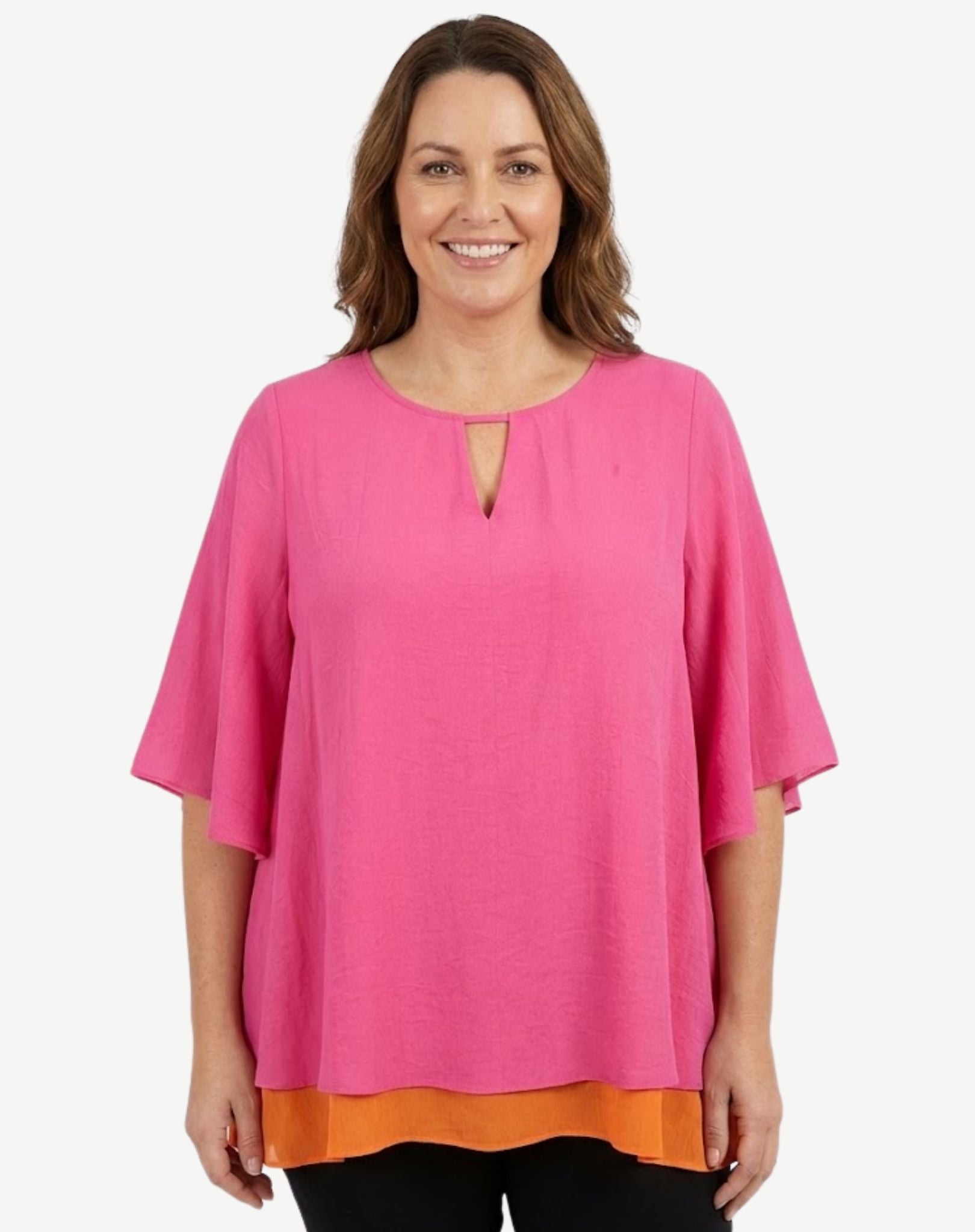 Tropical Teal Cotton Short Sleeve Top Corfu Jeans