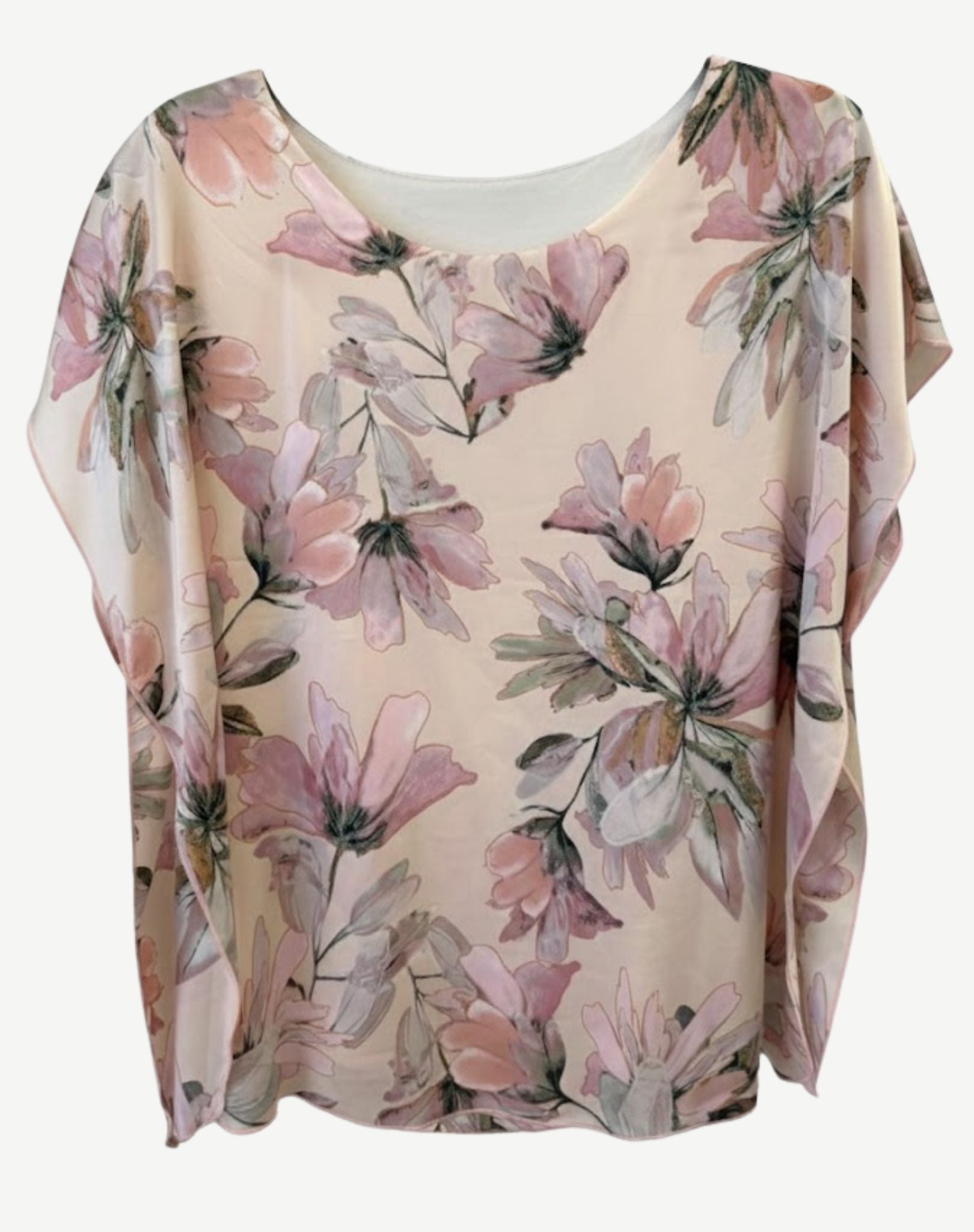 Petal Silk Touch Blouse Corfu Jeans