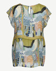 Metropolis Soft Print Blouse Corfu Jeans