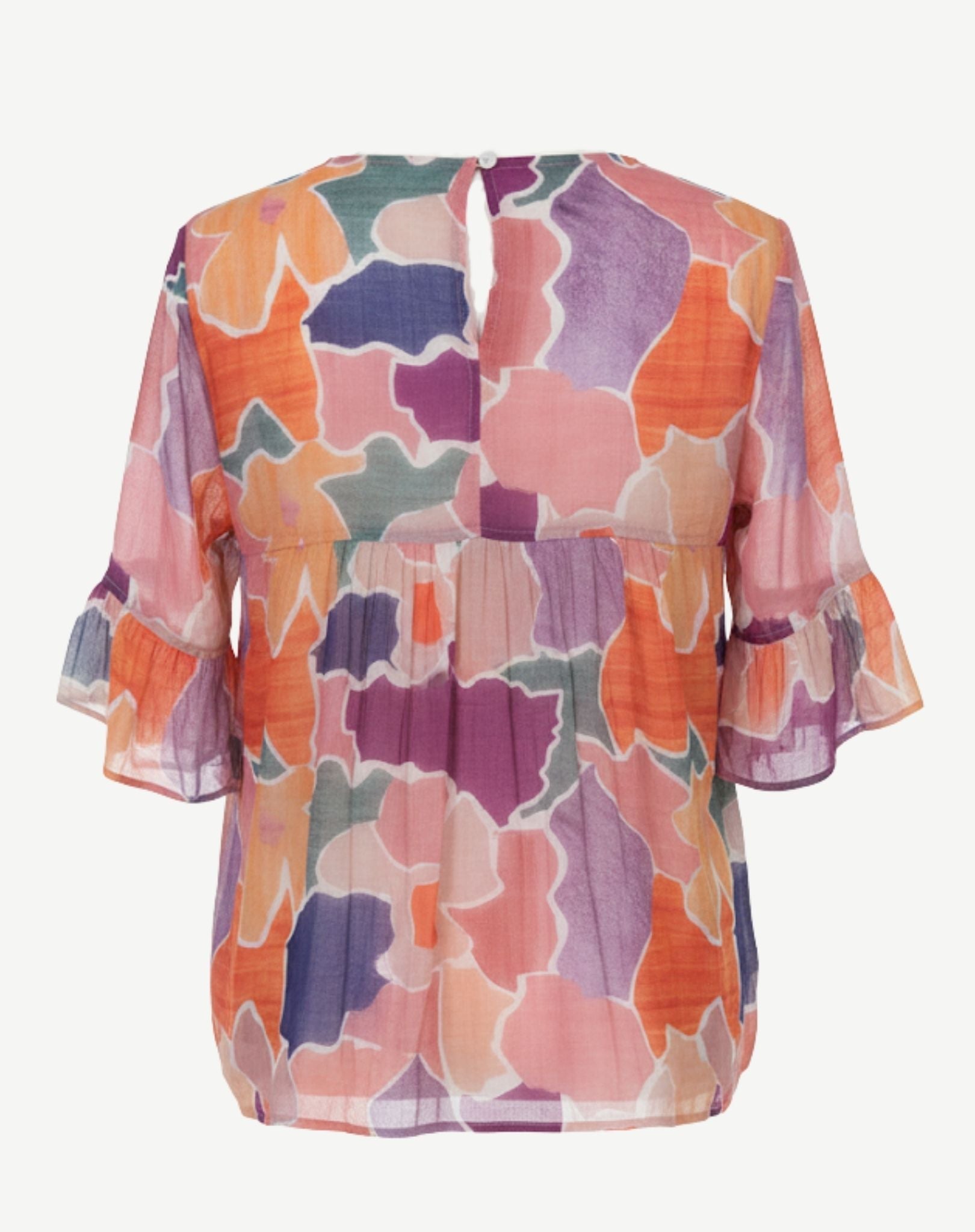 Sugar Plum Soft Print Blouse Corfu Jeans