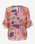 Sugar Plum Soft Print Blouse Corfu Jeans
