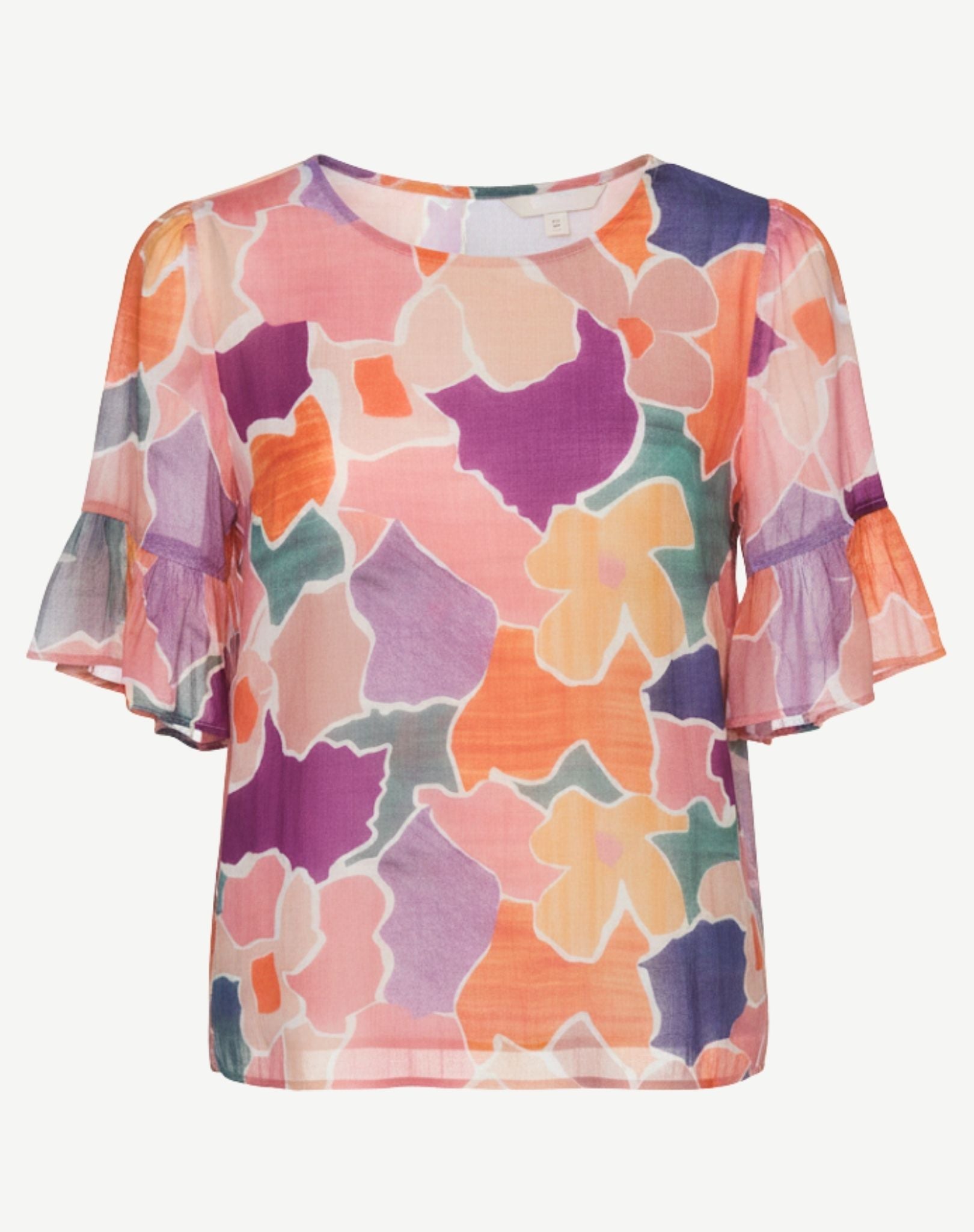 Sugar Plum Soft Print Blouse Corfu Jeans