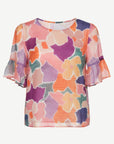 Sugar Plum Soft Print Blouse Corfu Jeans
