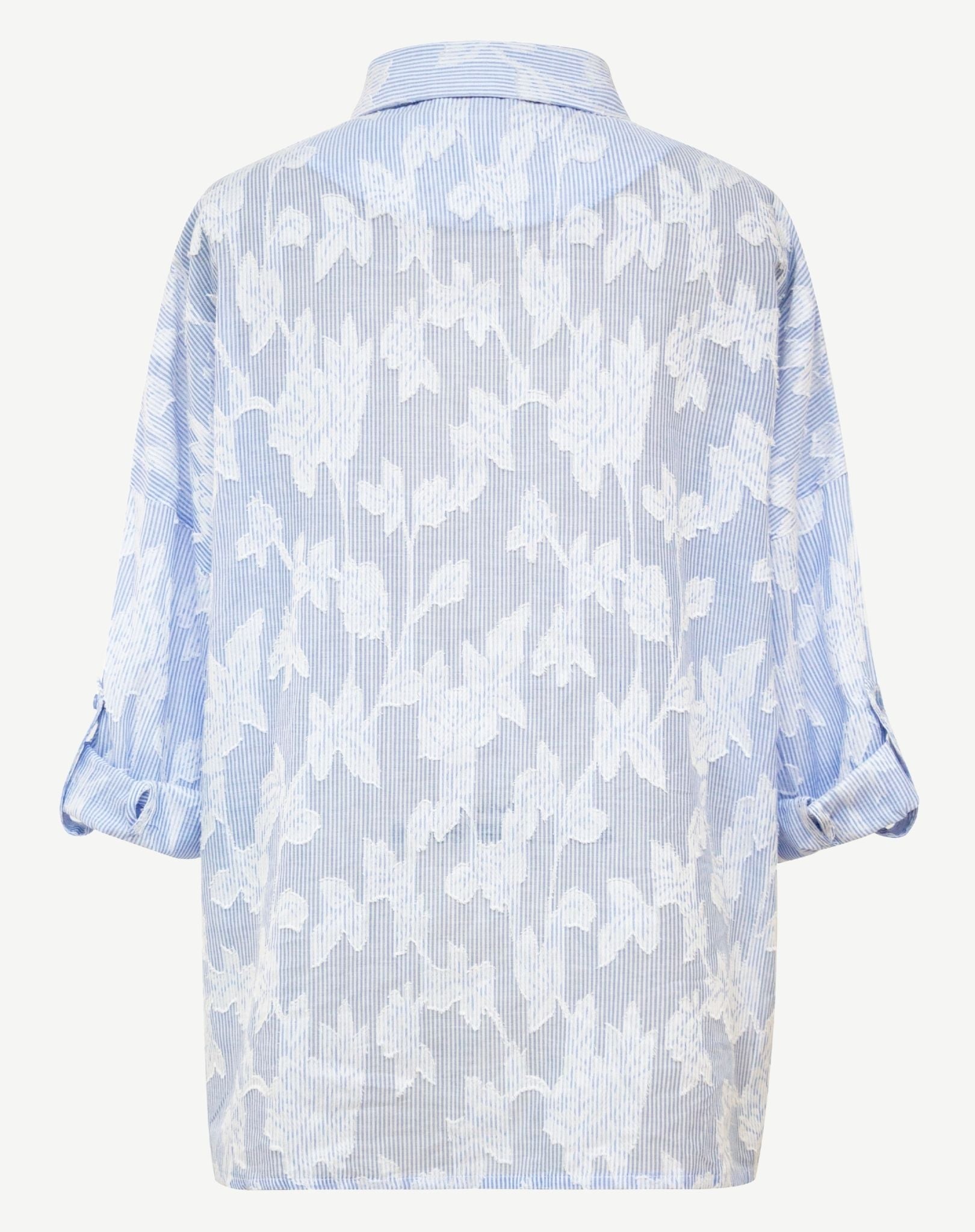 Floral Stripe Cotton Shirt Corfu Jeans